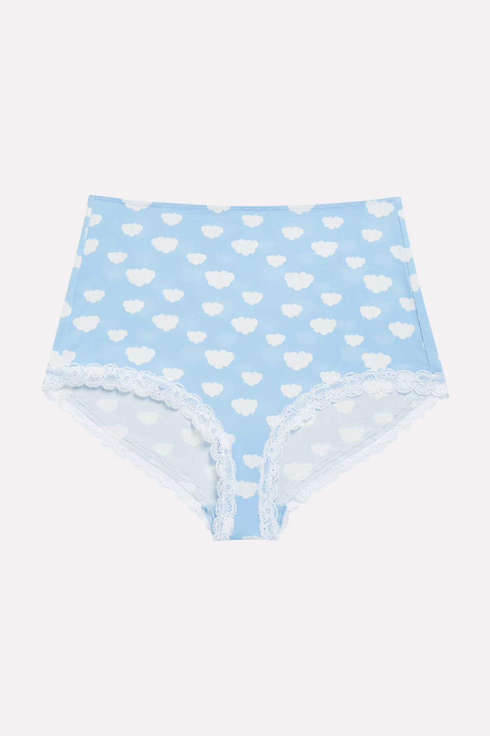 Ladies Whimsical High-Waisted Lace Trim Panties
