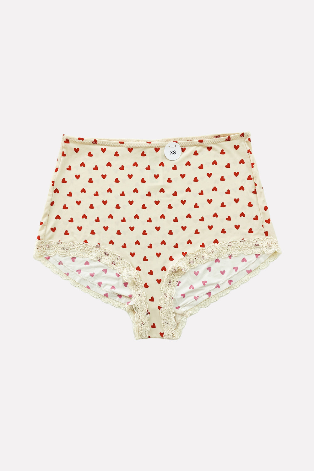 Ladies Whimsical High-Waisted Lace Trim Panties
