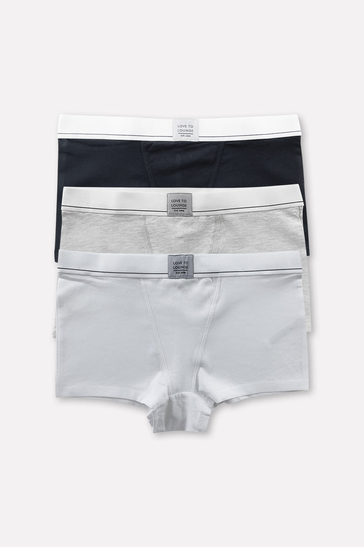 Women's Mid Waist Cotton Boxer Brief Panty