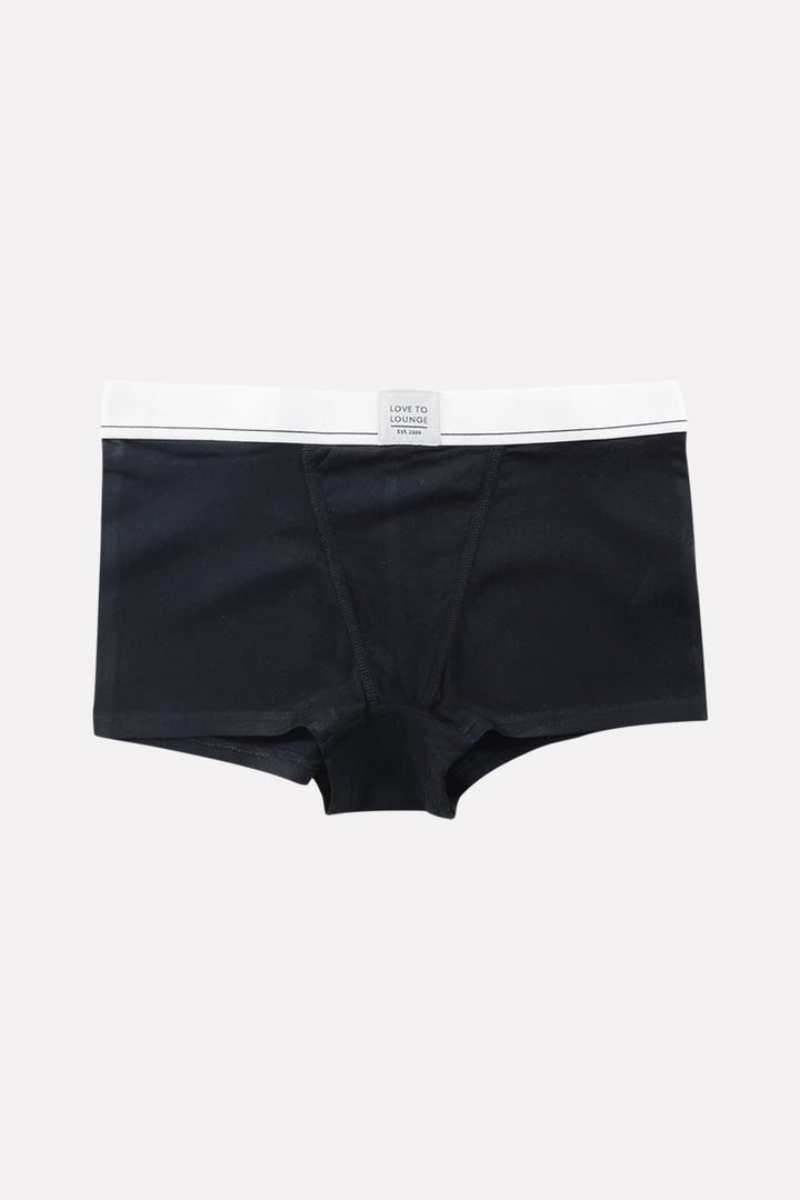 Women's Mid Waist Cotton Boxer Brief Panty