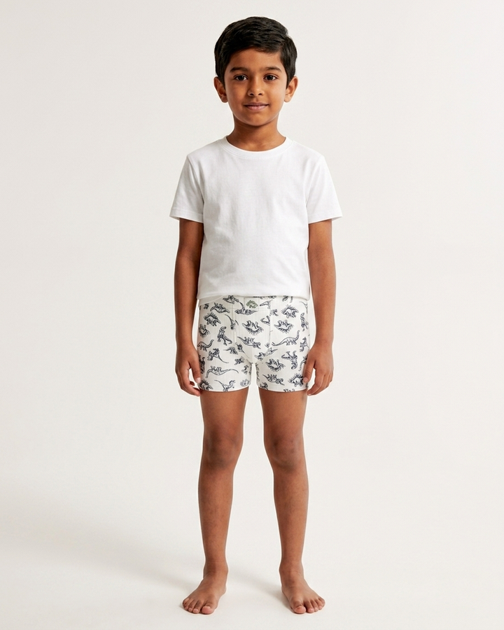 Pack of 5 Boys Soft Cotton Ribbed Boxer Underwear