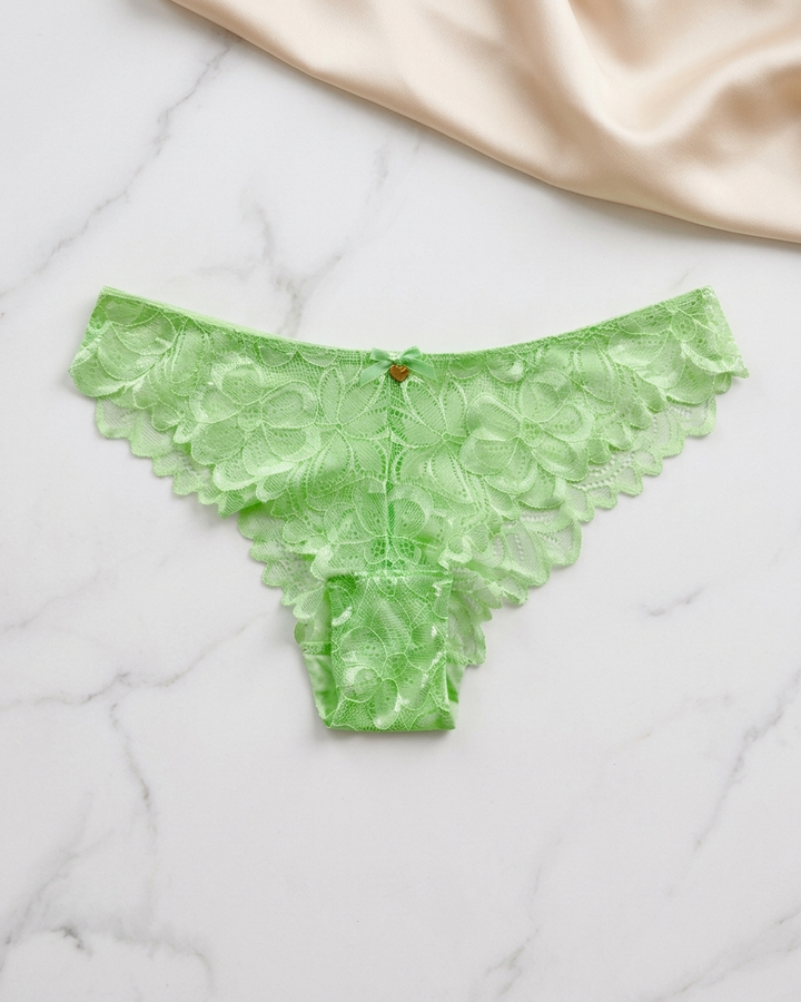Ladies Mid Rise Brazilian Cut Mesh Brief Panty