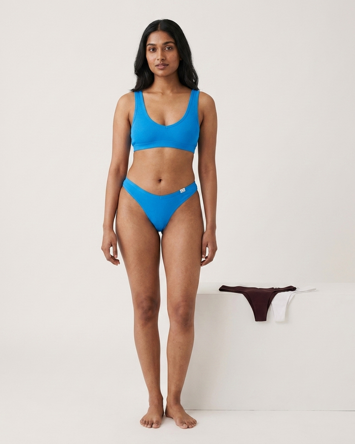 3pk Ribbed Miami Thongs