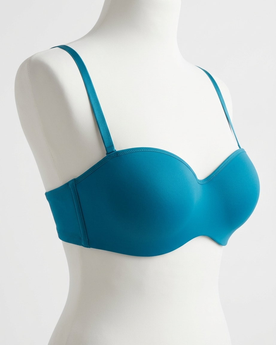 Women’s Smooth Moulded Cup Adjustable Straps Balconette Bra