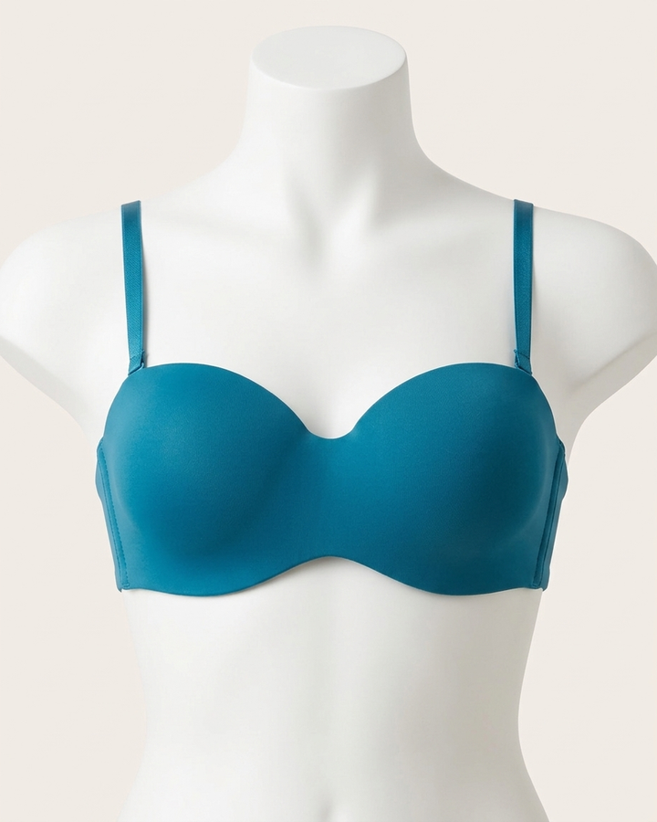 Women’s Smooth Moulded Cup Adjustable Straps Balconette Bra