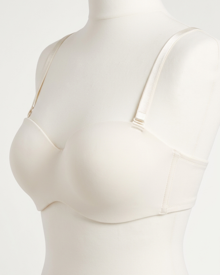 Women’s Smooth Moulded Cup Adjustable Straps Balconette Bra