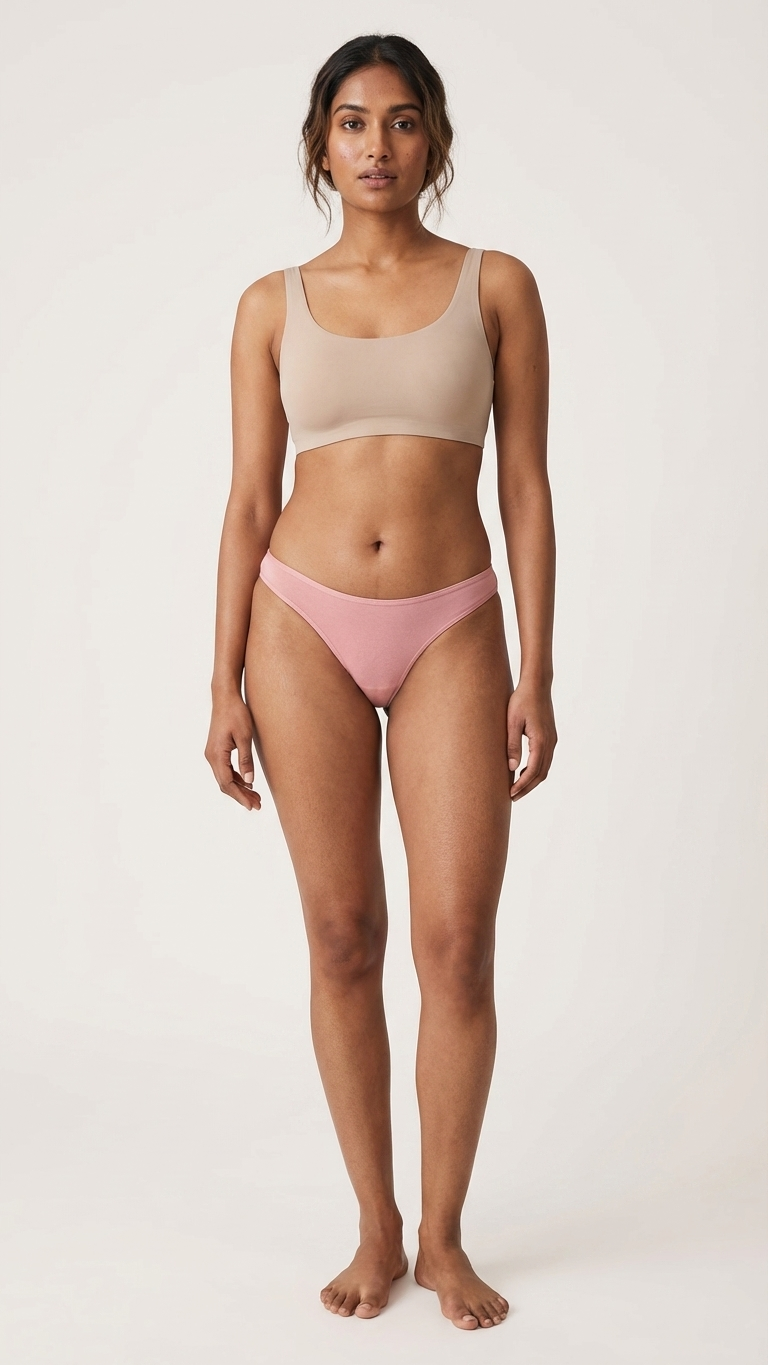 Pack of 5 Womens Solid Soft Cotton Breathable Thong