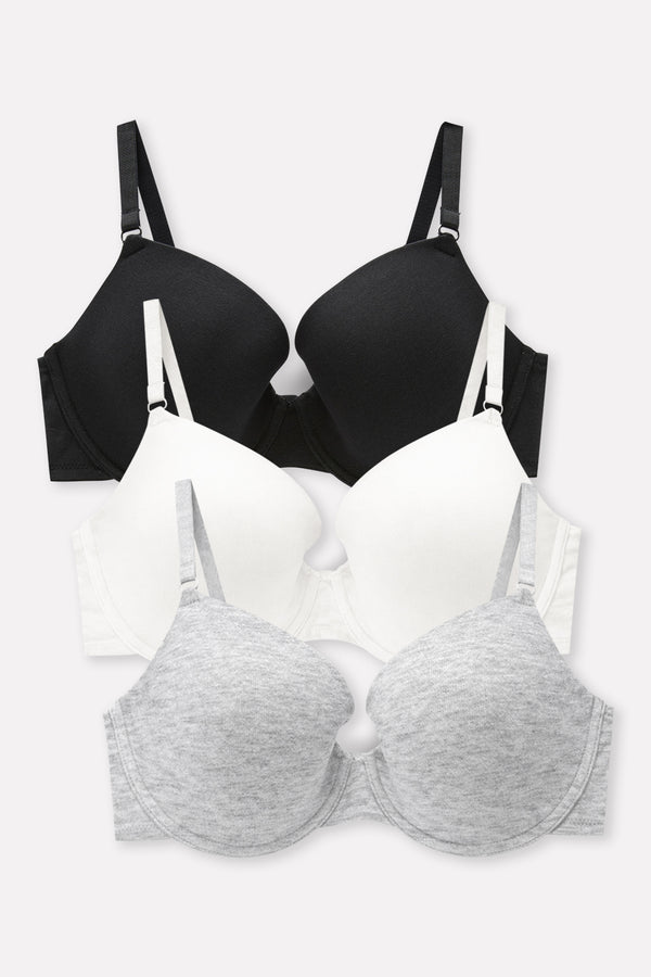 Womens Padded Wired Cotton Comfort Bra