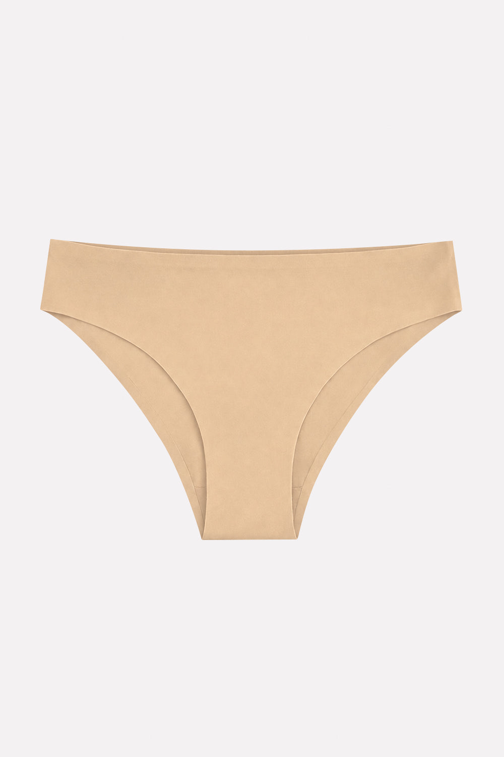 Womens Seamless Mid Rise Invisible Soft Comfort Brief Panty
